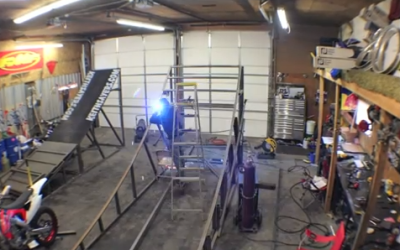 Can’t ride so lets build a FMX Ramp